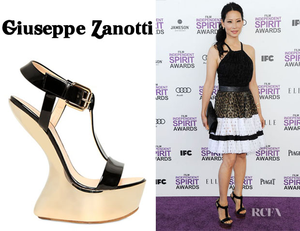 Lucy-Liu-Giuseppe-Zanotti lucy liu giuseppe zanotti senza tacco heeless
