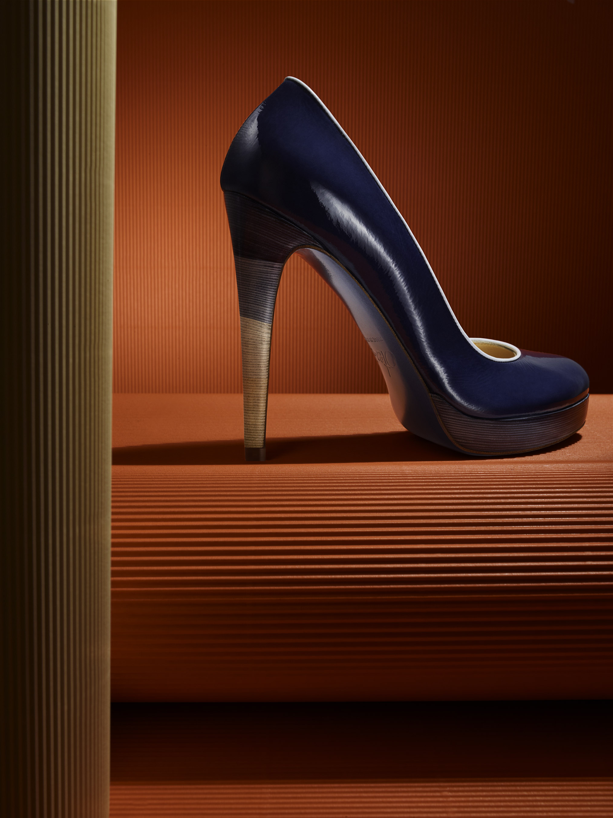 decolletè blu alessandro oteri scarpe blu tacco alto platform 2013 oteri