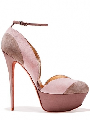 scarpa rosa tenue tacco altissimo plateau gaetano perrone 2013
