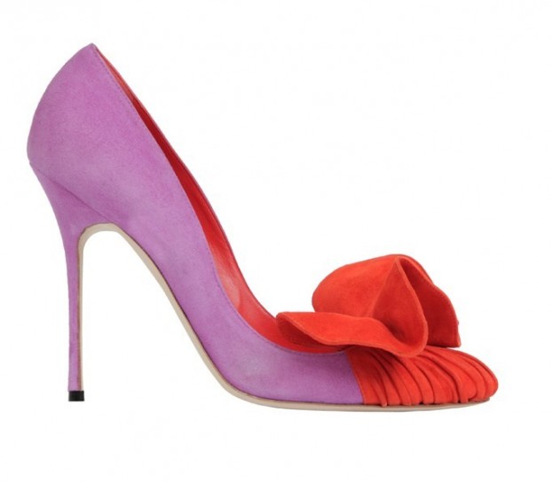 pumps-bicolor manolo manolo blahink 2013 scarpe bicolori fiocco