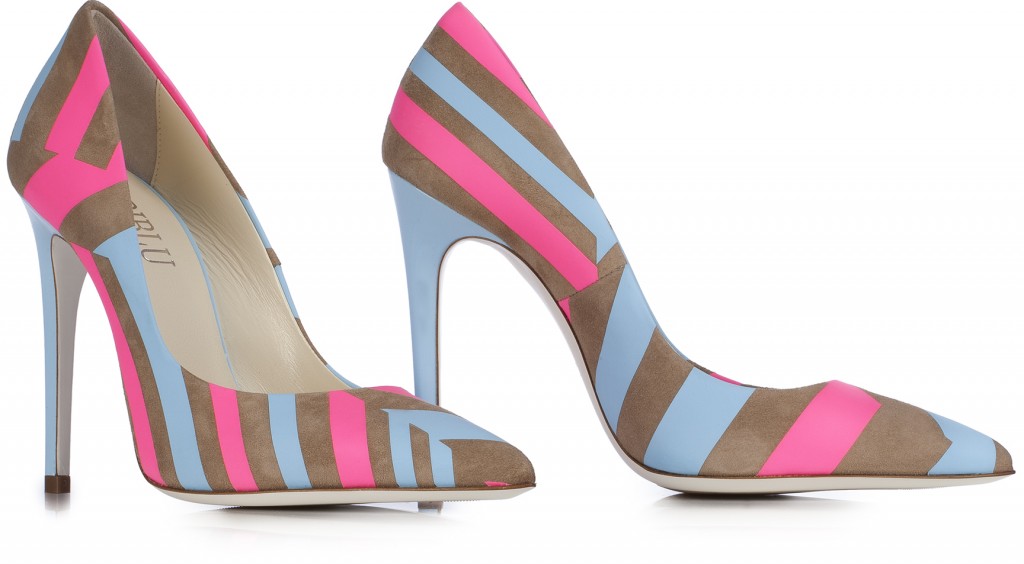 decolleté multicolor
