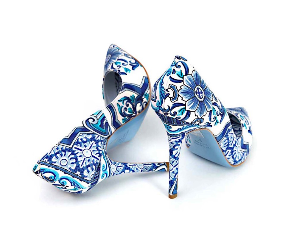 scarpe stampa tovaglia