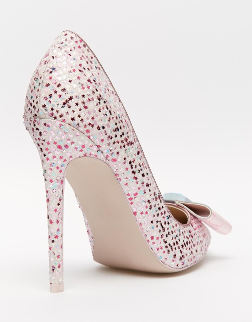 scarpe rosa stelle tacco alto