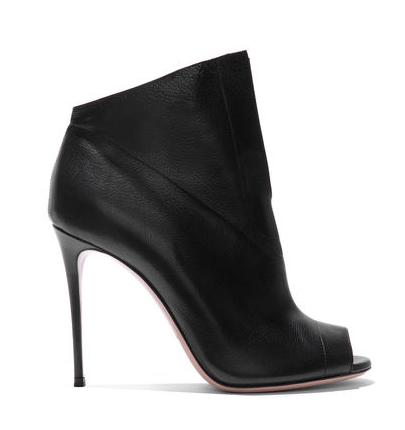 casadei open toe booties ss2016