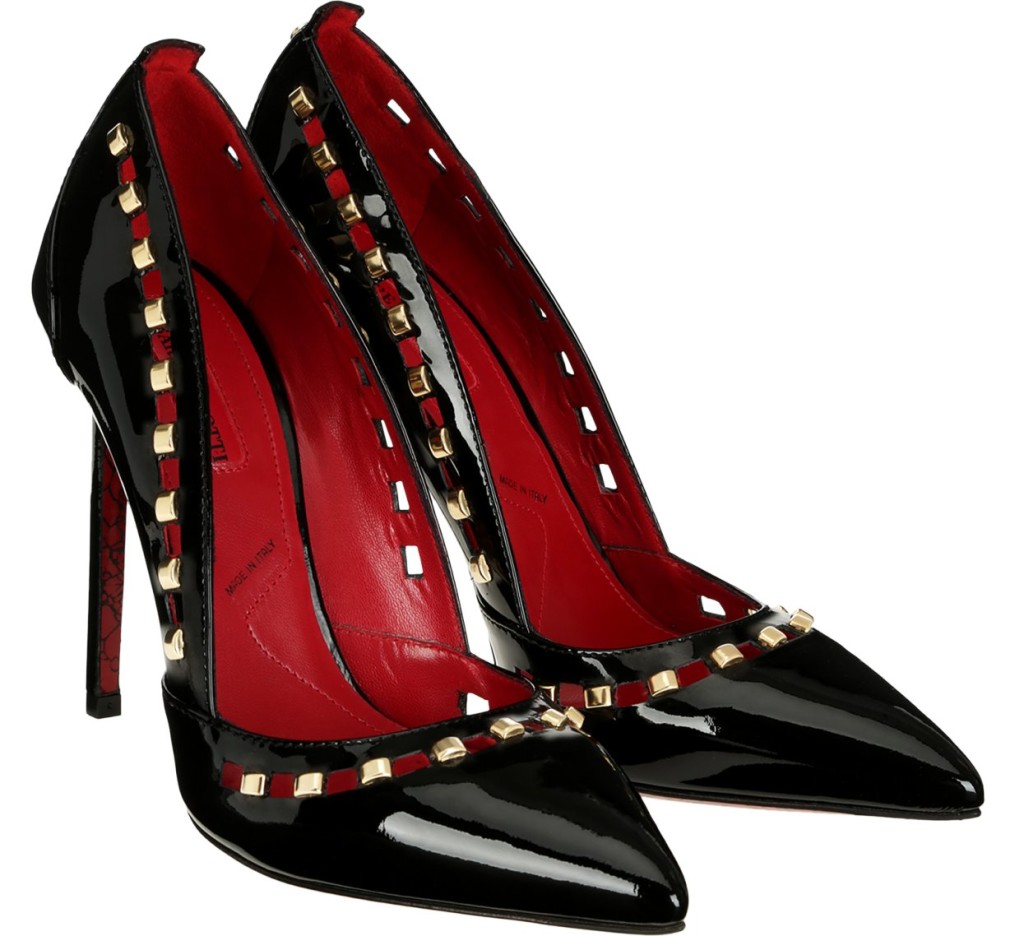 decollete nera vernice paciotti