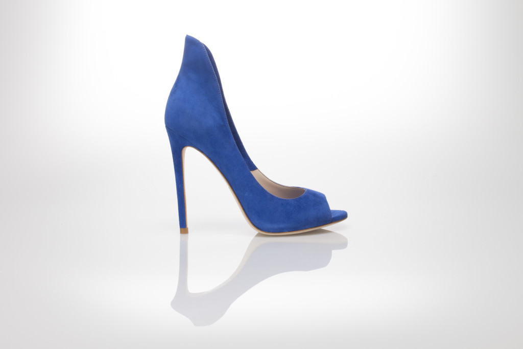 scarpe blu elettrico tacco alto