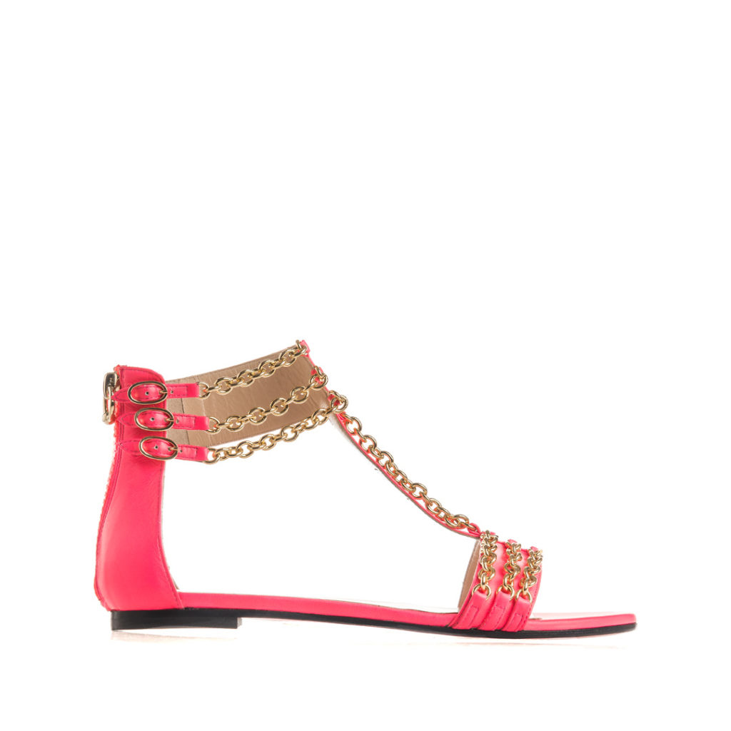 sandali bassi fuxia