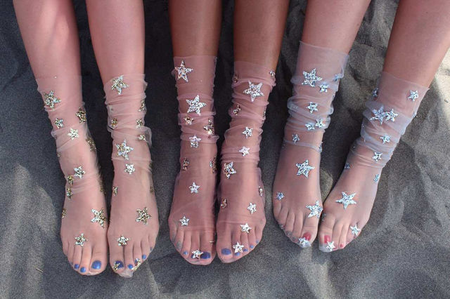 tulle socks