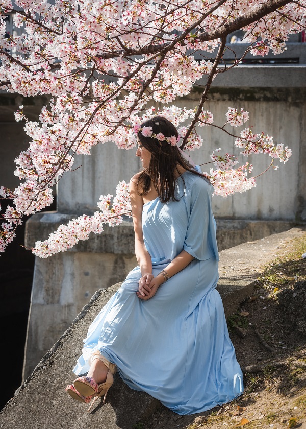 outfit fiori di ciliegio