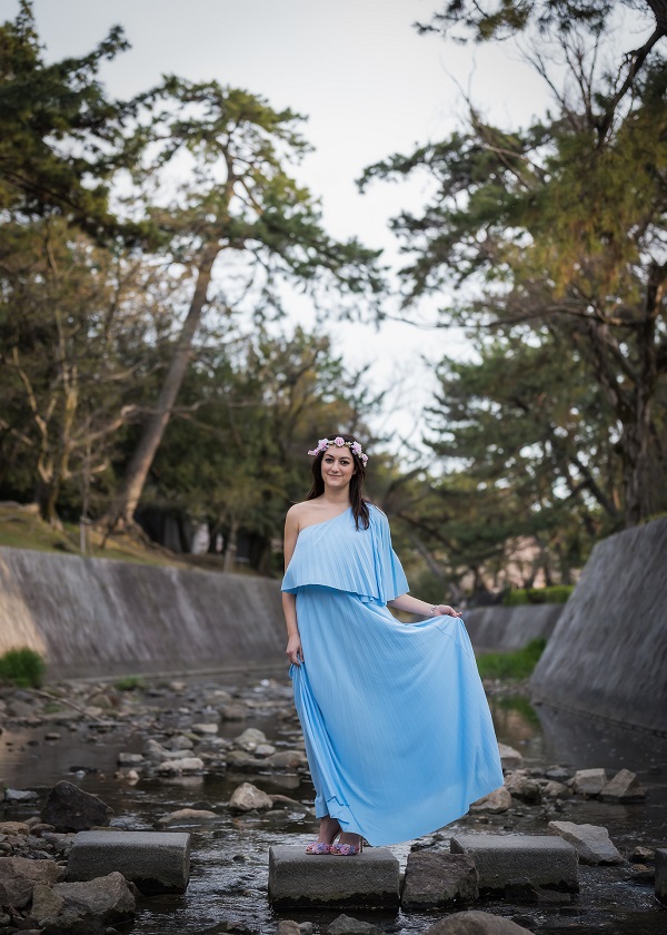 vestito azzurro asos
