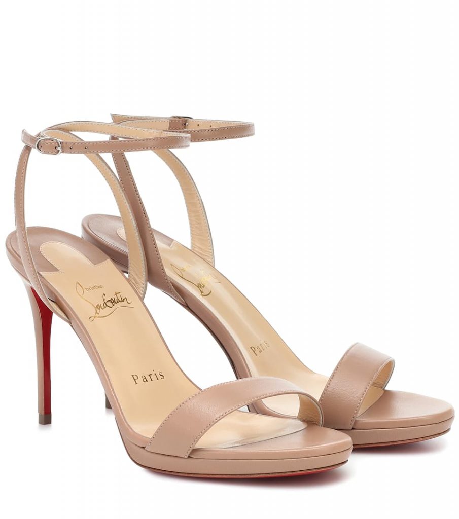 sandali nude louboutin