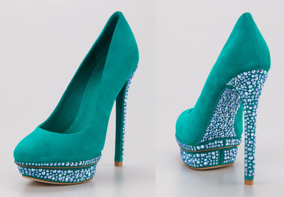 B-Brian-Atwood-Francois-Suede-Platforms scarpe suola cristalli gioiello low cost