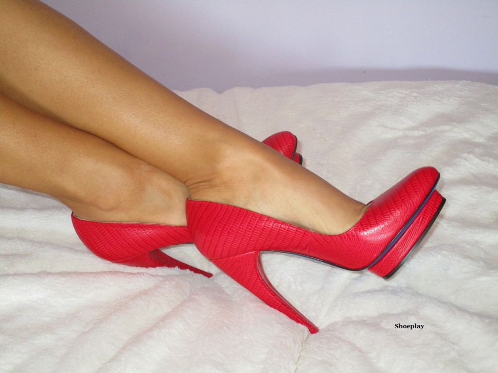 red high heels