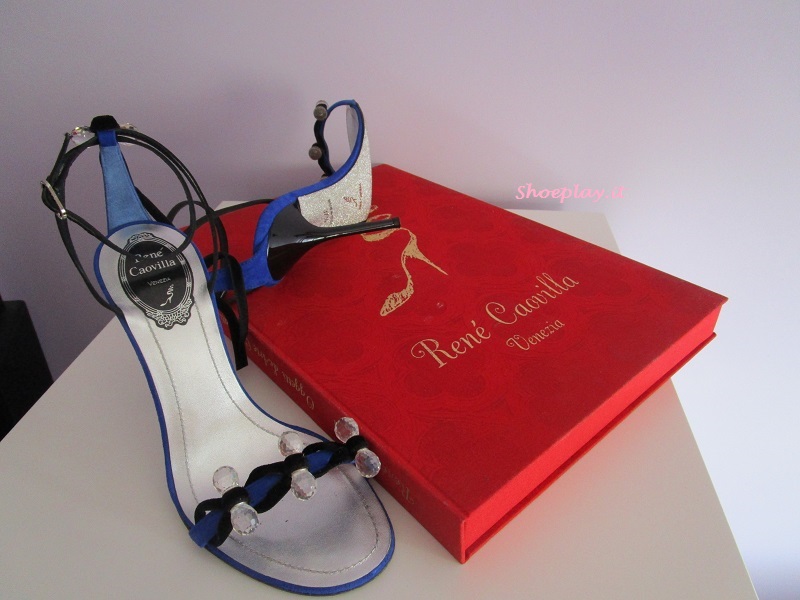 sandali blu gioiello