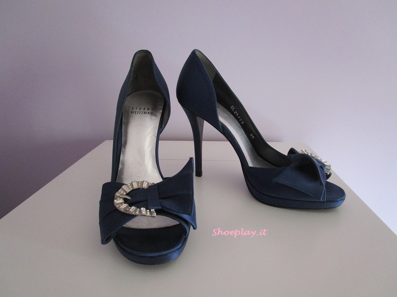 scarpe blu gioiello