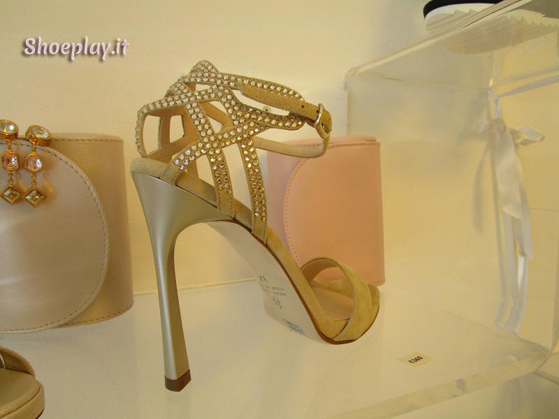 sandali gioiello nude sposa