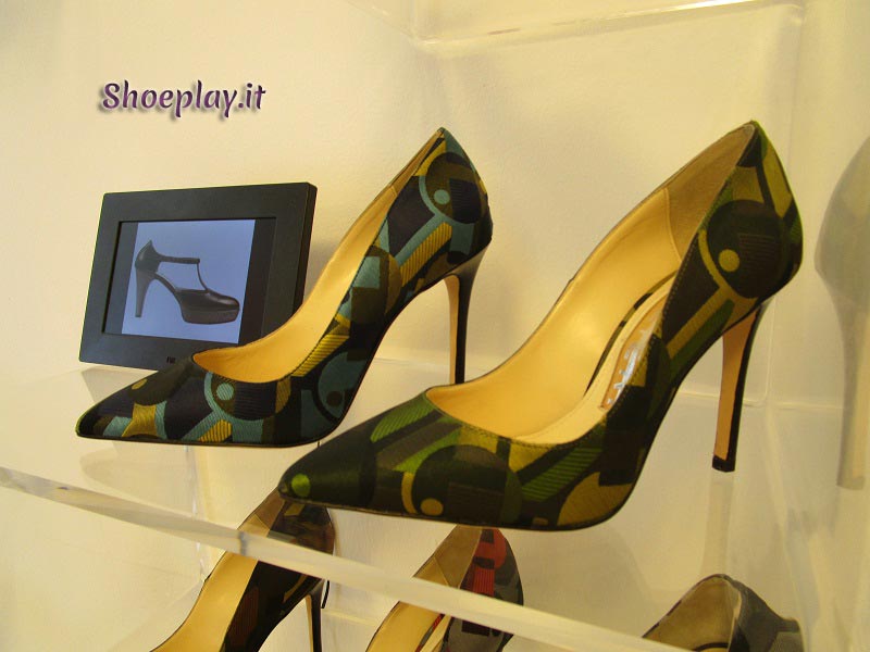 scarpe in seta