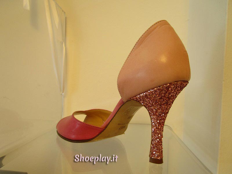 scarpe rosa glitter
