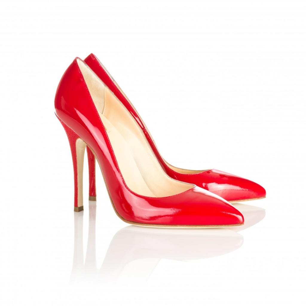 decollete rosso fuoco