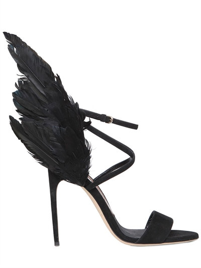 brian atwood sandali piume