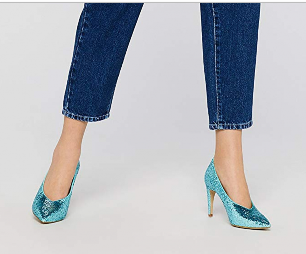 scarpe glitter low cost